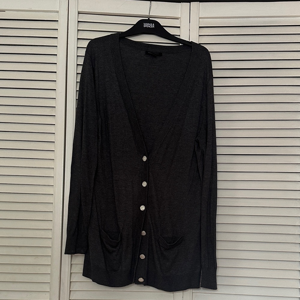 Black Button-Up Cardigan